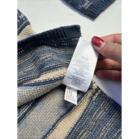 Chaps Petite Ralph Lauren Sweater L Cotton Aztec Blanket Southwest style - Picture 7 of 9